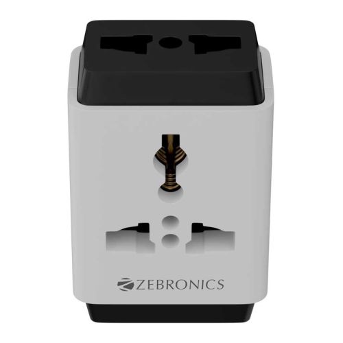 Zebronics Power Plug 31 3-Pin Multiplug Travel Adapter