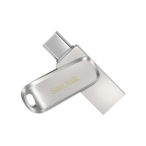 SanDisk Ultra Dual Drive Luxe USB Type-C 128GB OTG Pendrive – Silver