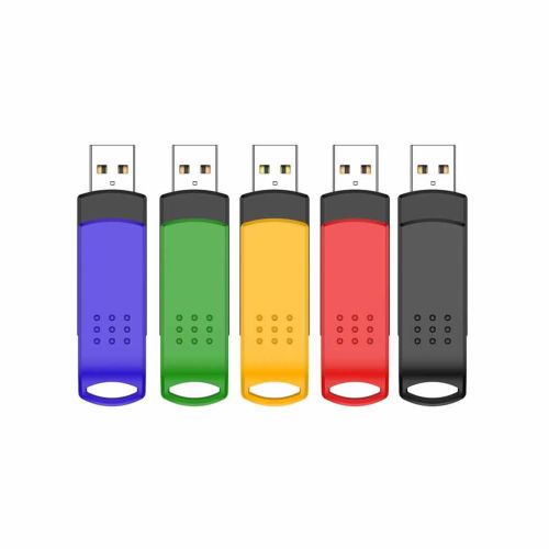 KEXIN 64GB Flash Drive 5 Pack USB Swivel Memory Stick