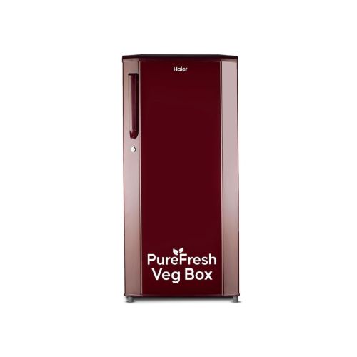 Haier 165L 1 Star Direct Cool Single Door Refrigerator (HED-171RS-P, Red Steel)