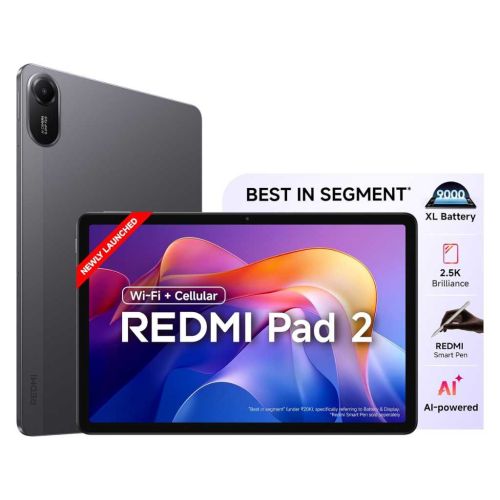 Redmi Pad 2 11" 2.5K Tablet (4GB RAM + 128GB, Wi-Fi + Cellular, Graphite Grey)