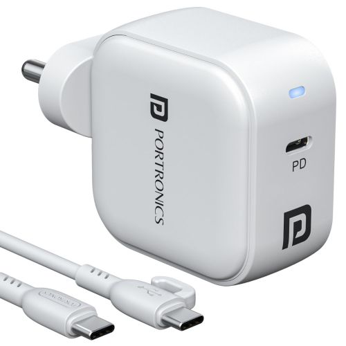 Portronics Adapto 45C 45W Type-C SuperFast Charger