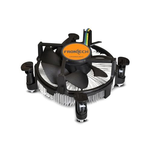 FRONTECH 775/1155 CPU Cooling Fan with Universal Socket & Heat Sink (CPF-0002, Black)