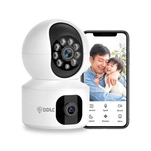 DDLC 5MP Dual Lens Indoor WiFi Smart CCTV Camera