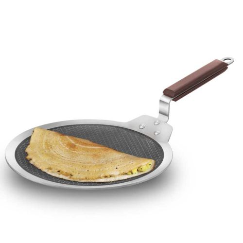 Hawkins 28 cm Triply Stainless Steel Shielded Nonstick Dosa Tava (NSDT28)