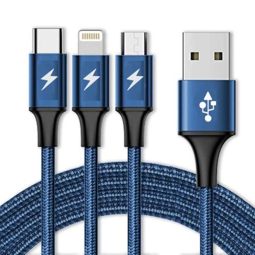 Marchpower VAR-NI 3-in-1 Nylon Braided Fast Charging Cable (1M)