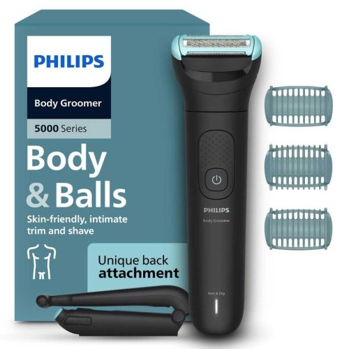 Philips Body Trimmer for Men BG5475/15 – Skin Safe Grooming for Private Parts & Back Hair