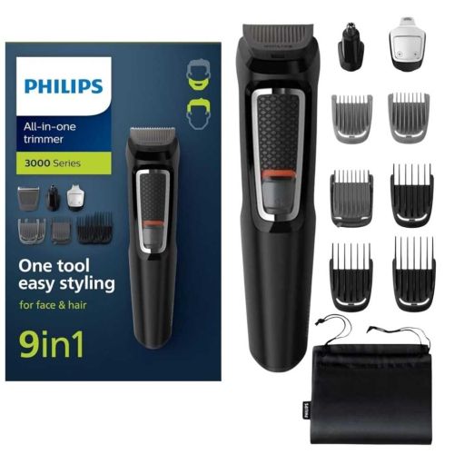 Philips Norelco Multigroom MG3740 All-in-One Trimmer – 13 Piece Grooming Kit