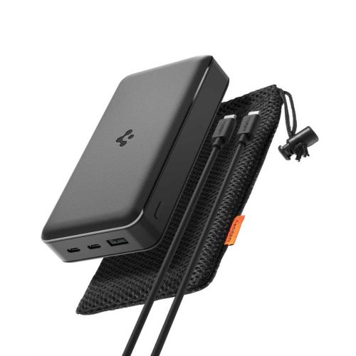 Spigen ArcPack 30000mAh Power Bank, PD3.0, 22.5W Fast Charging (Black)