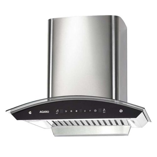 AGARO Royal 60 cm Auto-Clean Kitchen Chimney (1350 m³/hr, Filterless, Black)