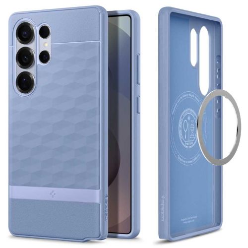 Spigen Parallax MagFit Case for Samsung Galaxy S25 Ultra (Purple-ish, MagSafe Compatible, Air Cushion Protection, TPU + PC)