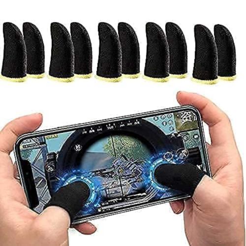 5-Pair Gaming Finger Sleeves for Mobile Games – Anti-Sweat Touchscreen Thumb Gloves