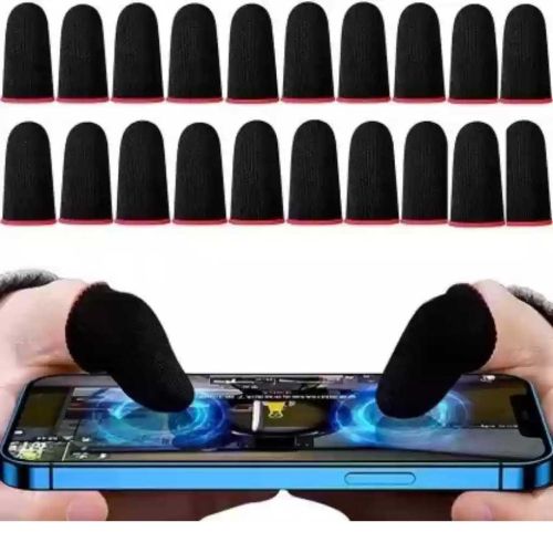Thumb & Finger Sleeves for Mobile Gaming (20 Pieces / 10 Sets) – Anti-Sweat Breathable Gaming Finger Gloves