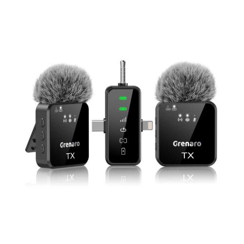 GRENARO Mic for YouTube Wireless (Dual Lapel Microphone)