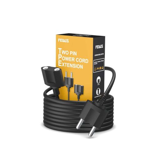 FEDUS 5 Meter Long 2 Pin Power Extension Cord