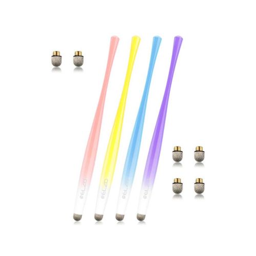 ELZO Capacitive Stylus Pens Premium Metal Slim Combo (4 Pack)