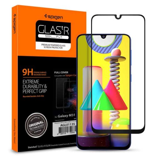 Spigen Tempered Glass Screen Protector for Samsung Galaxy F41 / M31 / M21 (1 Pack)