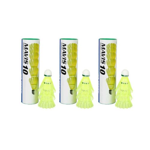 Yonex Mavis 10 Shuttlecock Set (Pack of 3)
